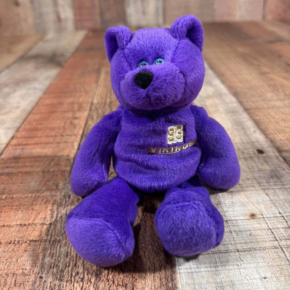 Limited Treasures NFL Minnesota Vikings John Randle 93 MVP Plush Bear Purple